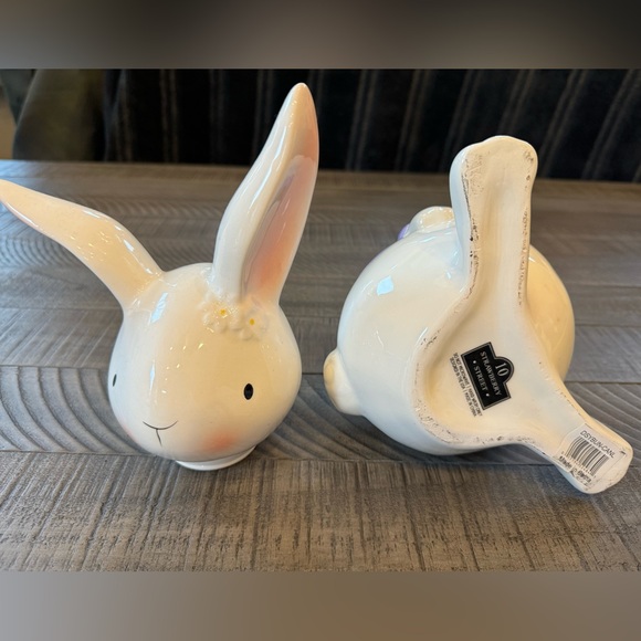 Bunny Cookie Jar - Canister by 10 Strawberry Street Lavender - Picture 7 of 8